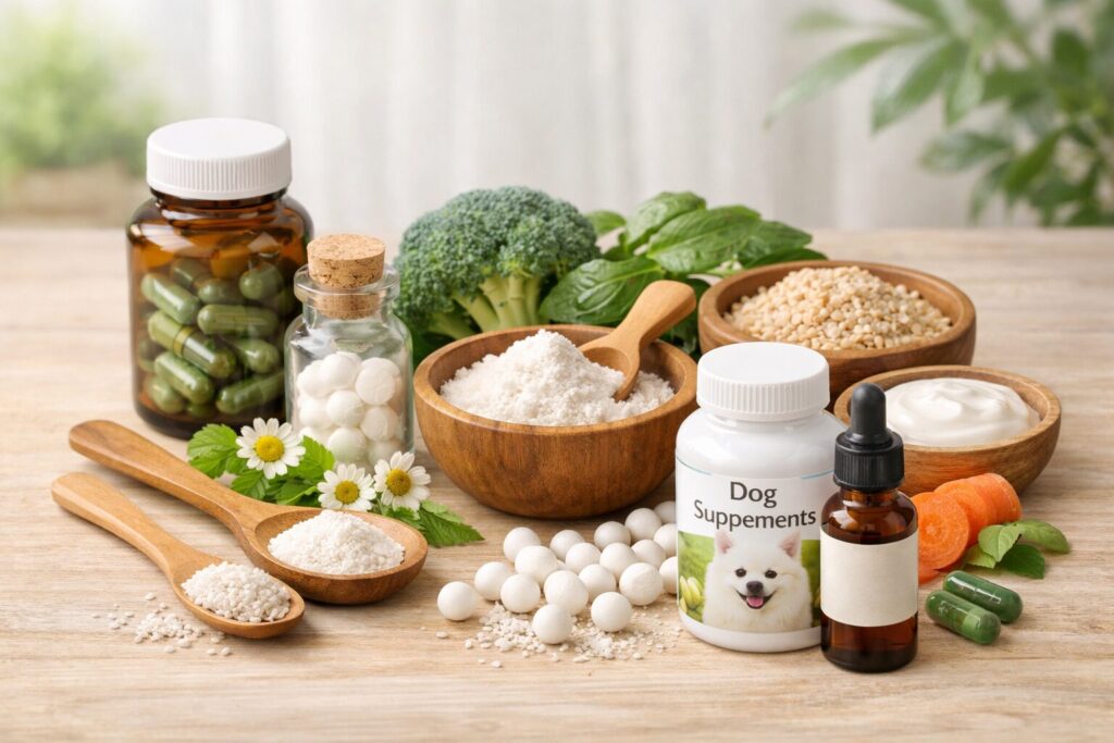 犬用サプリメントと成分のイメージ 腸内環境サポート