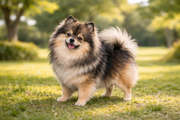 ポメラニアン ウルフセーブル 成犬の美しいセーブルカラーとふわふわの被毛