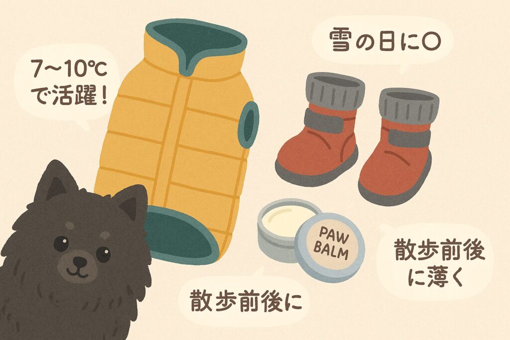 肉球バームの可愛いフラットレイ