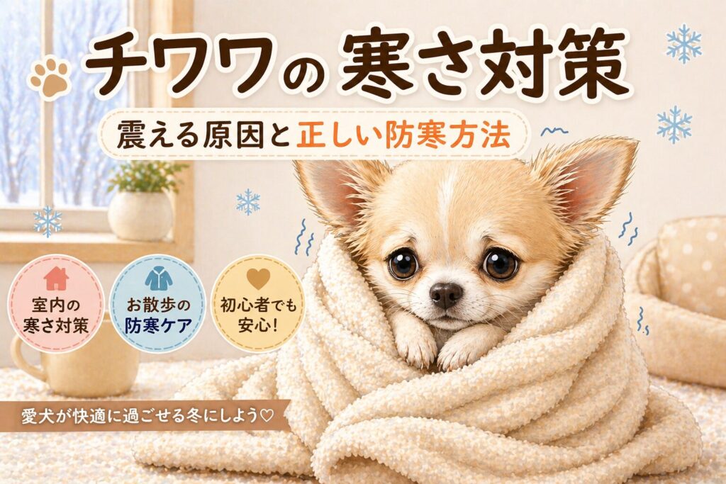 チワワ 寒さ対策 冬 毛布 暖かい 室内