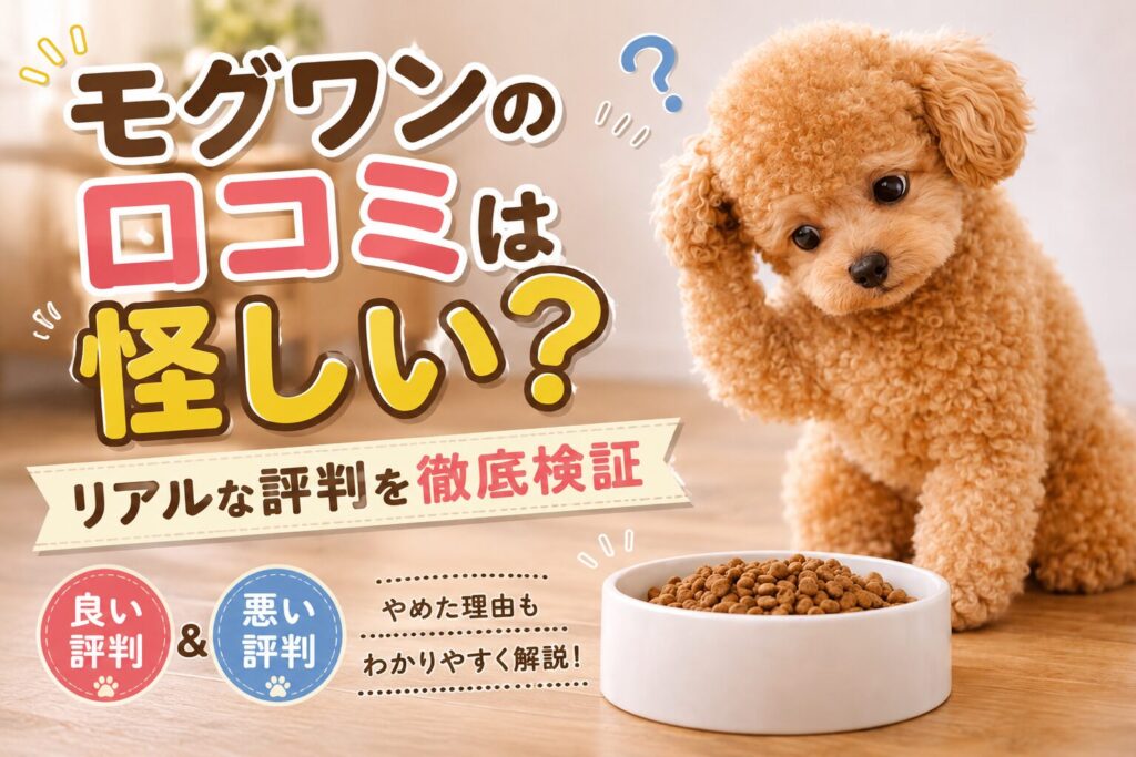 モグワン 口コミ 評判 ドッグフード イメージ