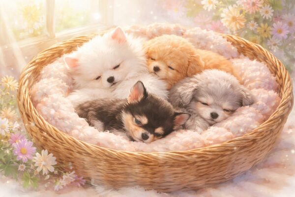 子犬が生まれる夢のイメージ（夢占い）