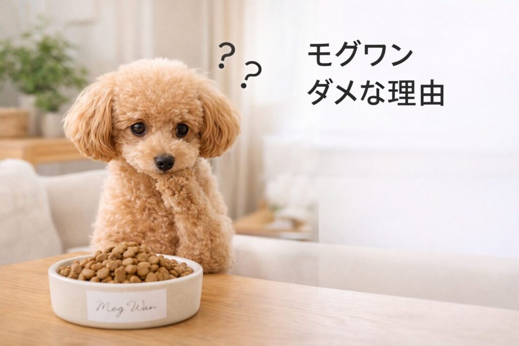 モグワンがダメと言われる理由に悩む飼い主と犬