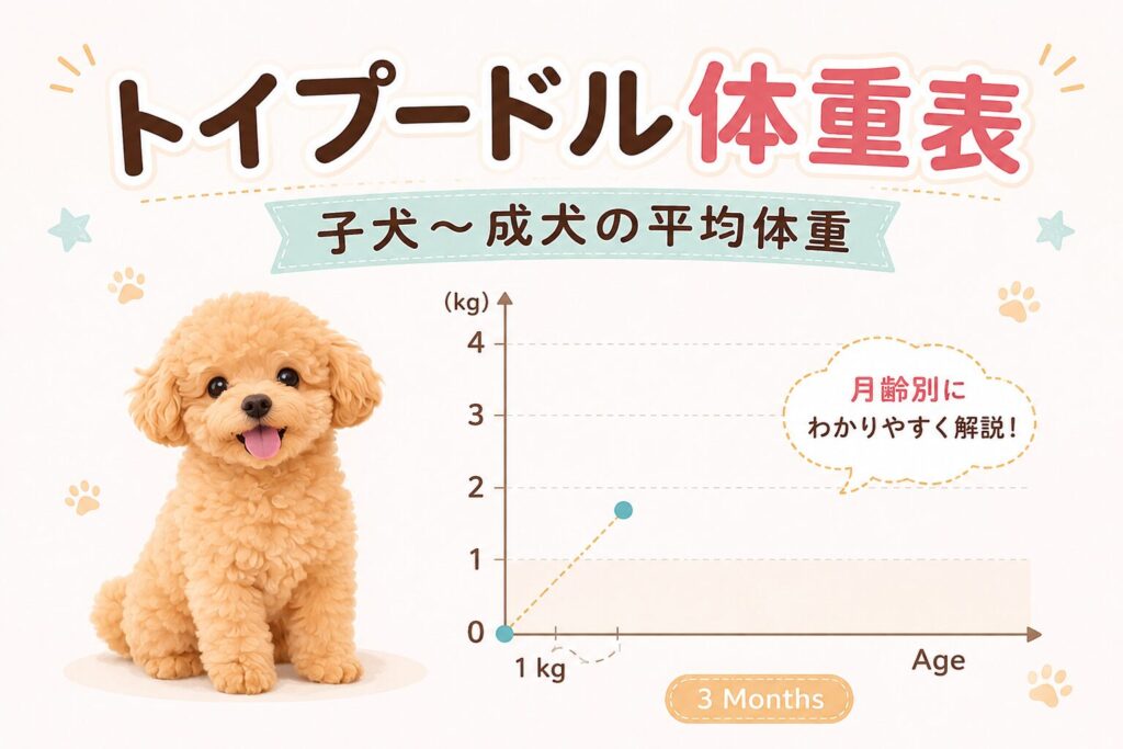 トイプードル体重表のアイキャッチ画像