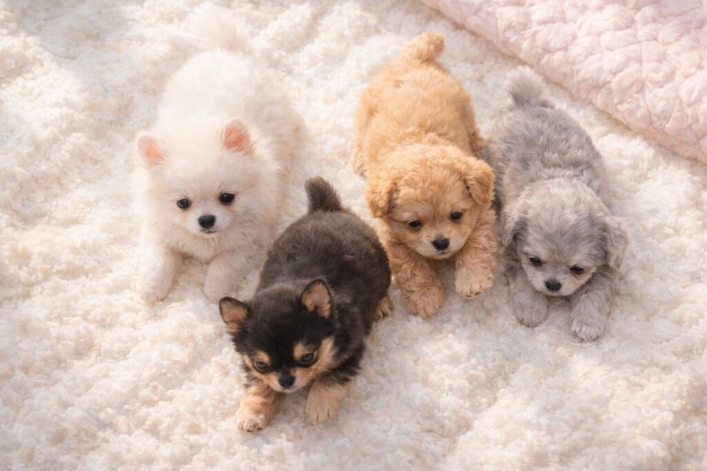 子犬がたくさん生まれる夢のイメージ