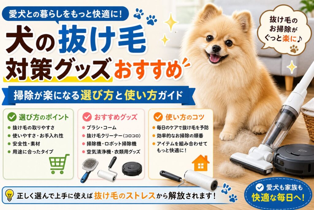 犬 抜け毛 対策 グッズ おすすめ 掃除 楽になる コロコロ 掃除機 ブラシ