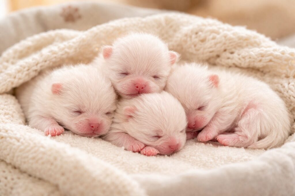 生まれたてのポメラニアンの見た目と特徴