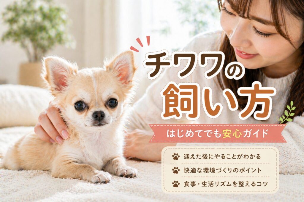 チワワの飼い方｜初心者でも安心して始められる室内飼いのイメージ