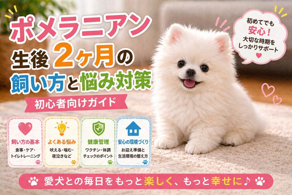 ポメラニアン 生後2ヶ月 子犬 室内