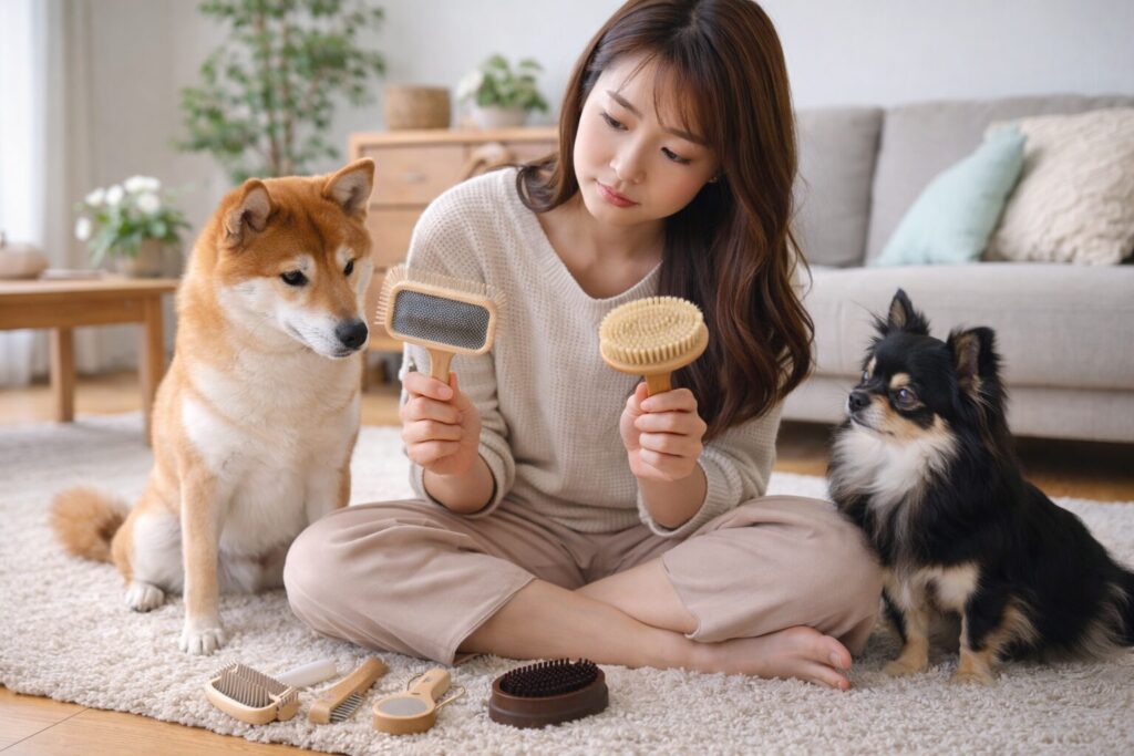 犬の抜け毛対策グッズ(ブラシ・掃除機・コロコロ・犬服)