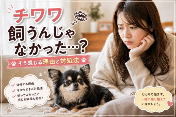 チワワ 飼うんじゃなかった と悩む飼い主とチワワ