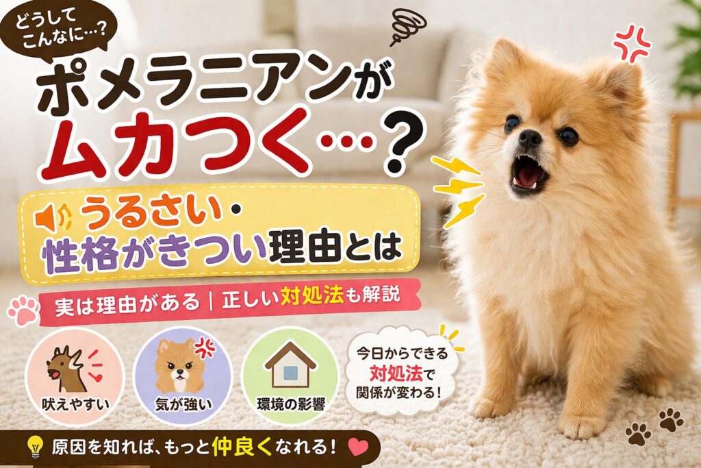 ポメラニアン うるさい 性格きつい ムカつく 理由 吠える犬 対処法