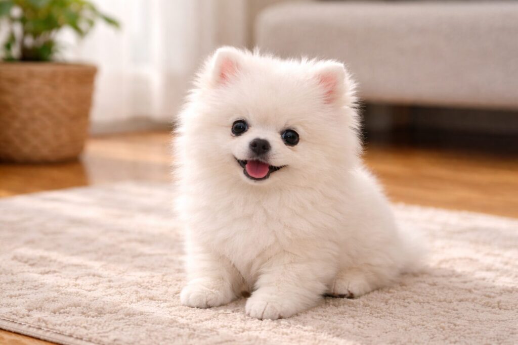 ポメラニアン 生後2ヶ月 子犬 室内