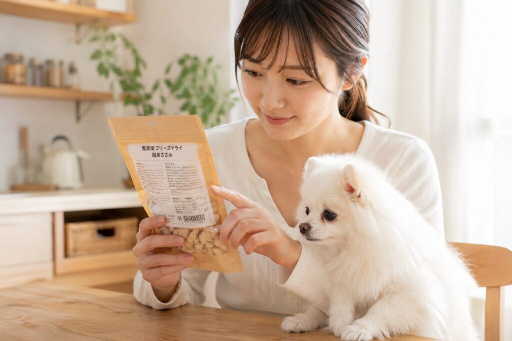 フリーズドライ系の無添加犬用おやつを選ぶ飼い主