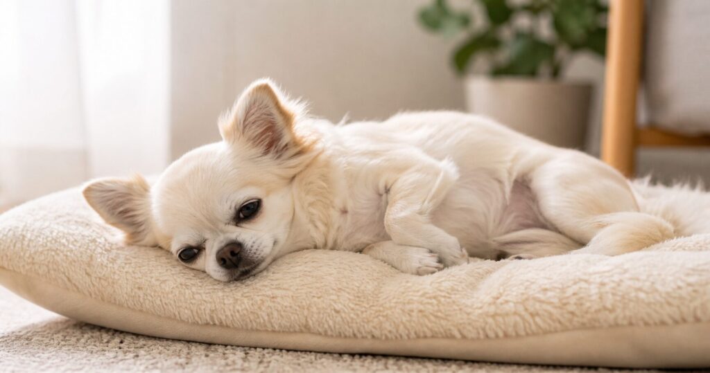 ビオフェルミンを飲みすぎて体調が悪そうな犬