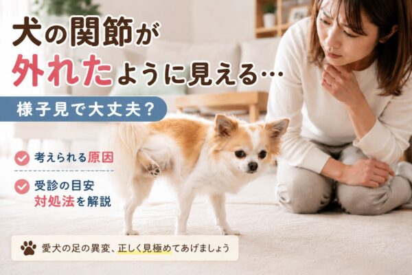後ろ足を上げて立つ小型犬