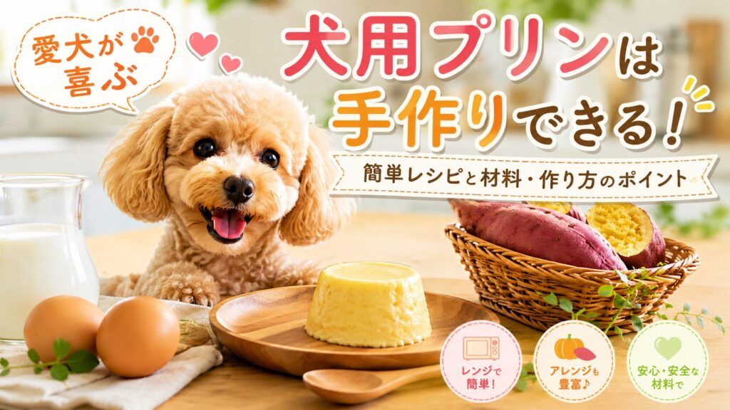 犬用プリンを手作りした完成イメージ
