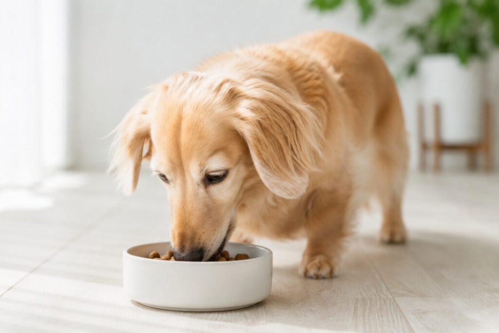ドッグフード選びで悩むシニア犬の飼い主